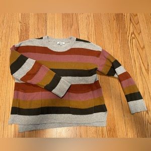 Madewell Chunk Striped Sweater with Pockets - Size M